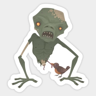 Sickly Zombie Sticker